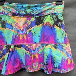 Dona Jo Mutlicolor Skort Womens Size 2 (L 12/14) Athletic Pickleball Golf Tennis
